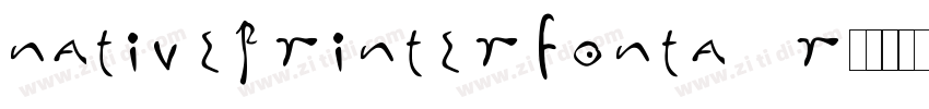 NativePrinterFontA R字体转换